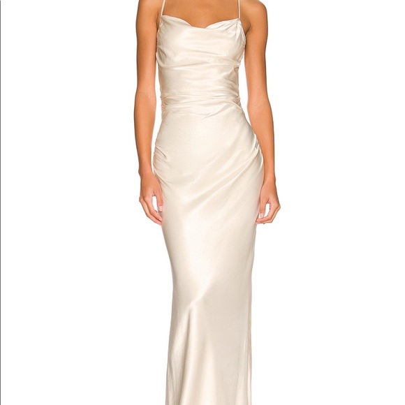 Shona Joy Dresses & Skirts - NWT Shona Joy La Luna lace back maxi dress cream